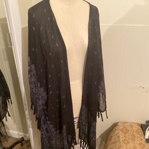 Black Bandana Kimono